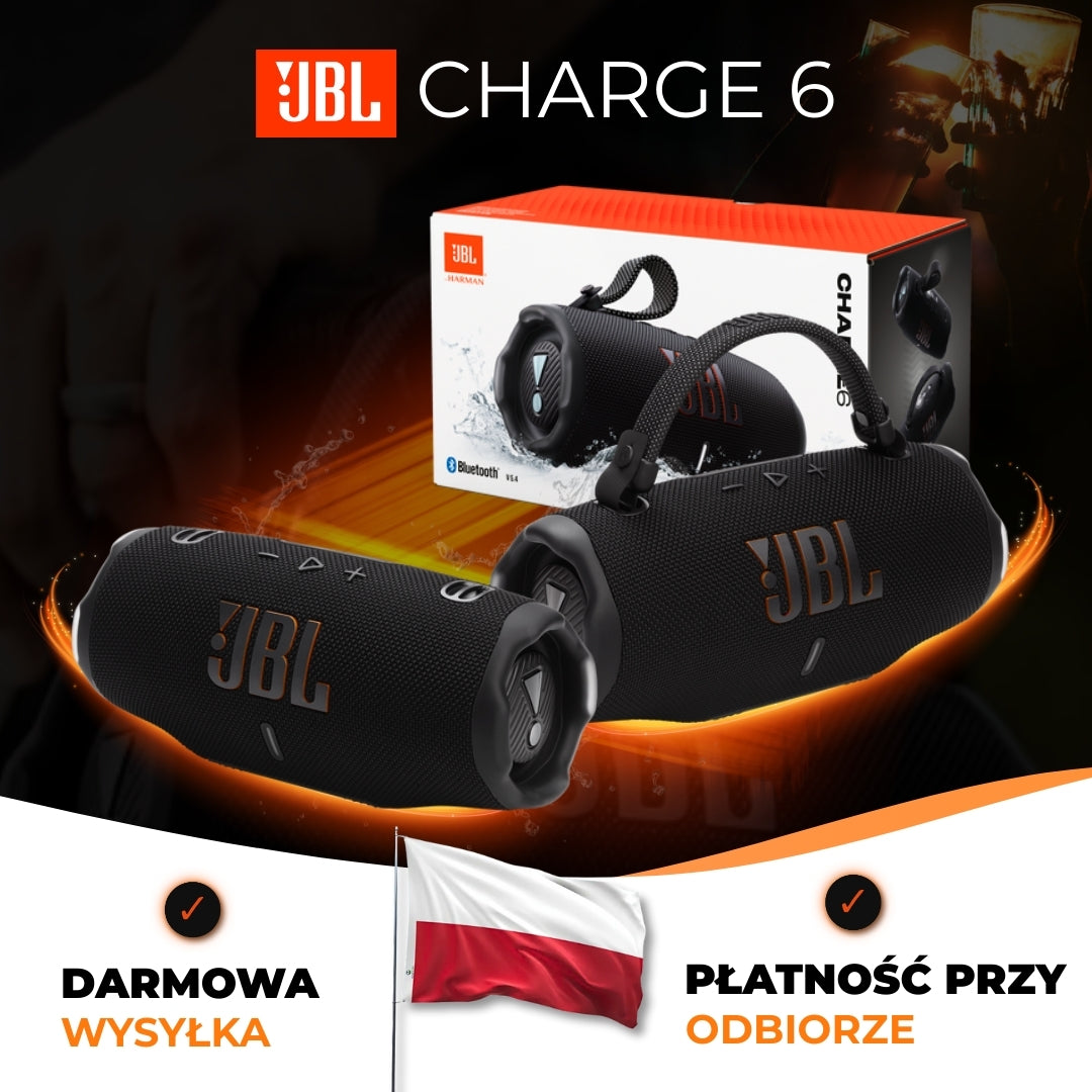 JBL Charge 6 czarny - Przenośny Głośnik